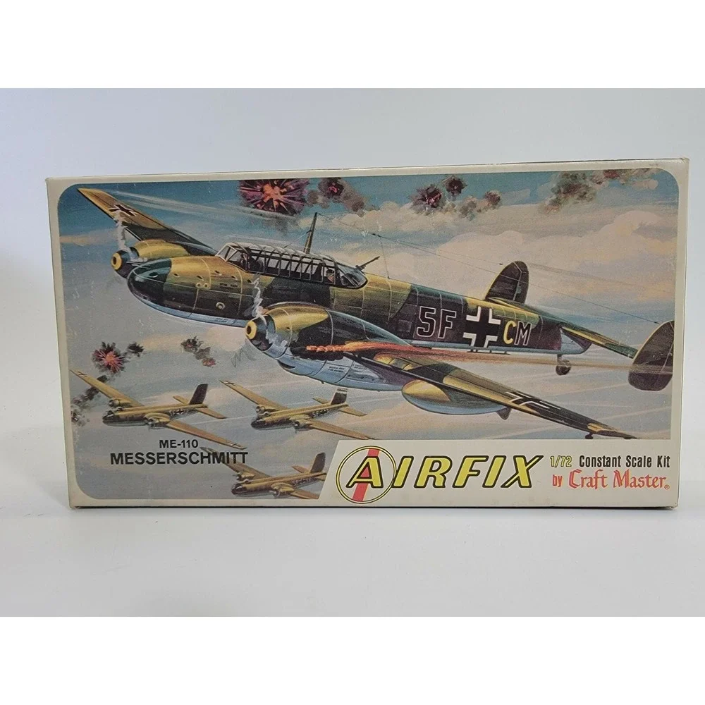 AirFix 1208‑50 Me‑110 Messerschmitt Aircraft Airplane Plane 1/72 Scale Model NEW